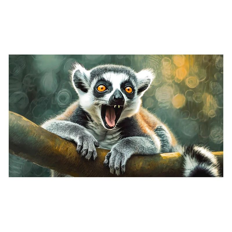 Cute animals chilling – ring-tailed lemur