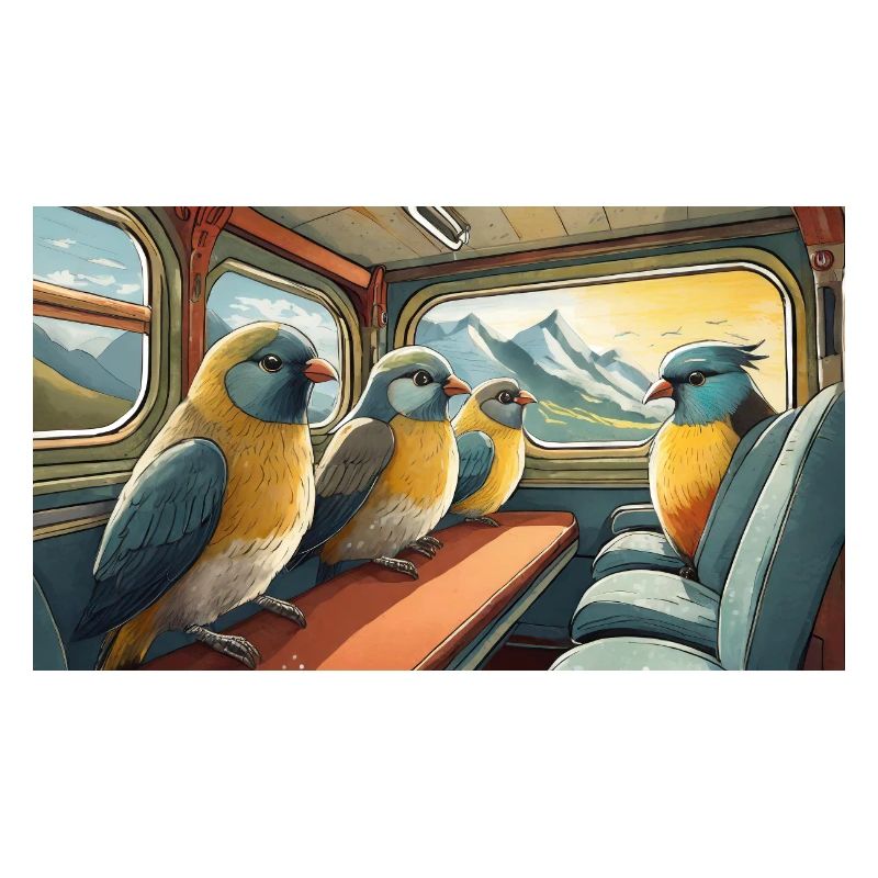 Pun ambiguous expression Zugvögel migratory birds