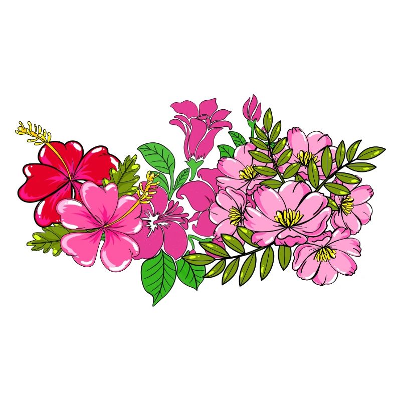 Rosa Wildblumenstrauß