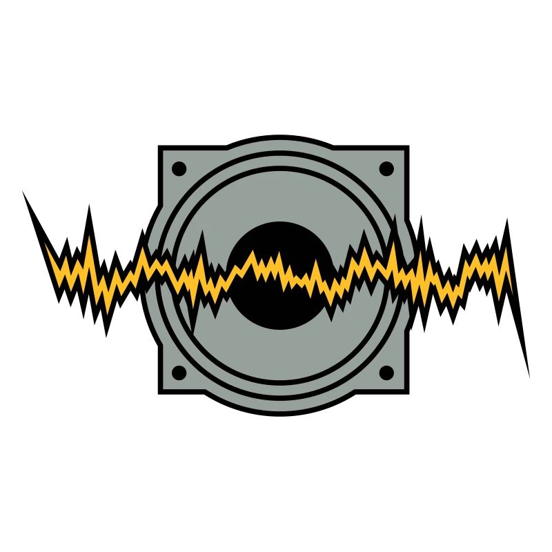 woofer basse techno rythme sonore de boîte à