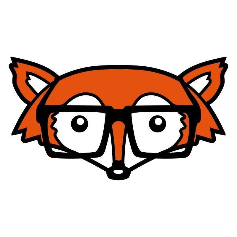 Geek Fuchs Kopf