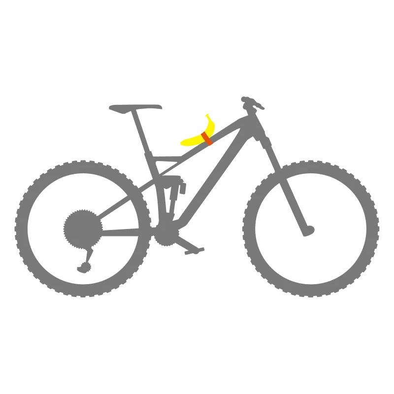 Mountainbike mit Proviant