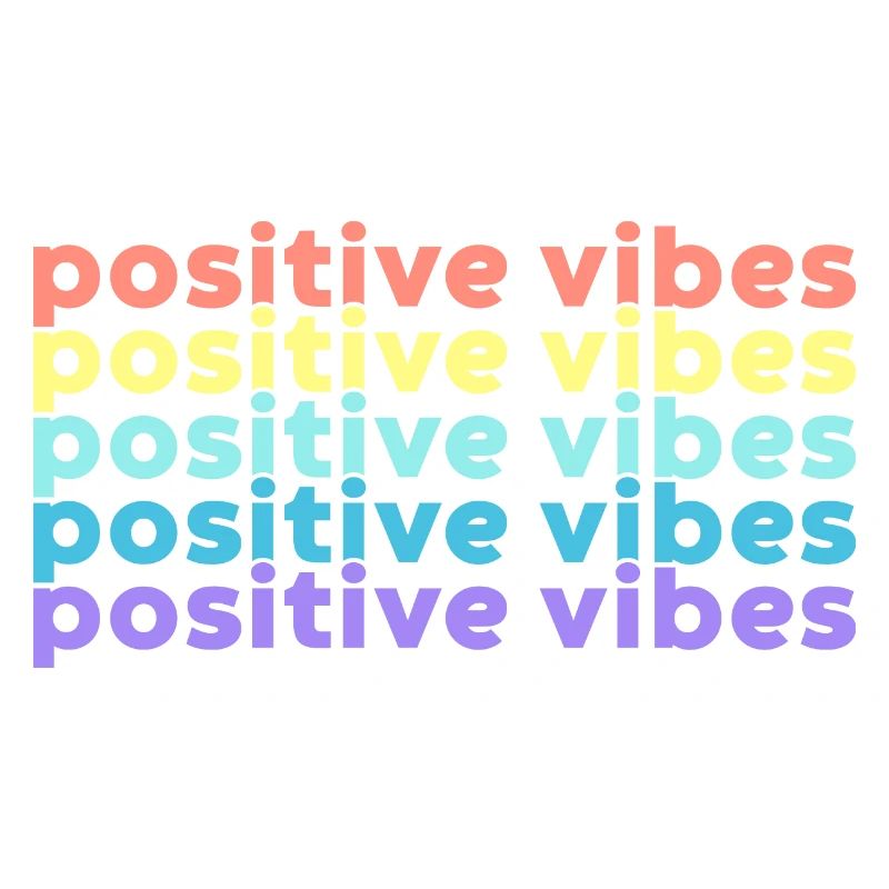 Positive Vibes (Regenbogen)