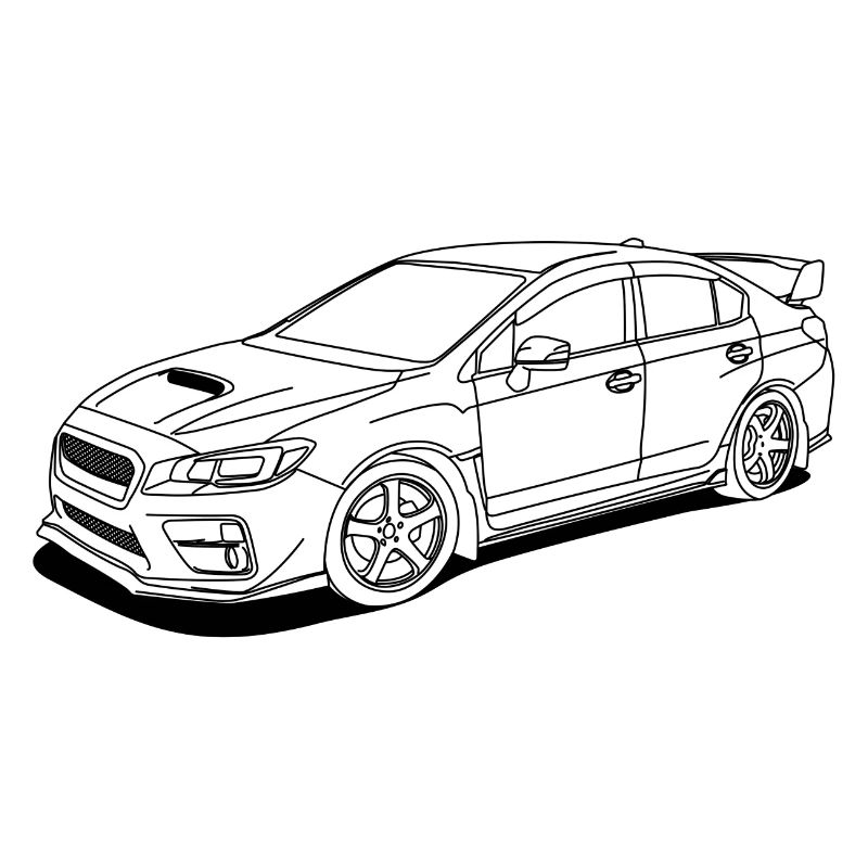 wrx sti outlines