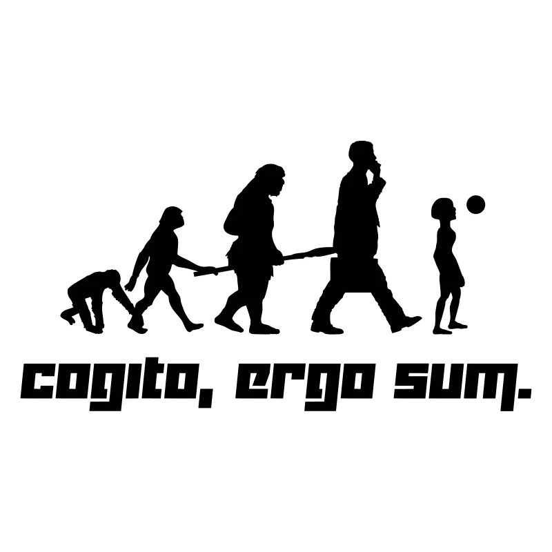 Cogito, ergo sum. (Vector)