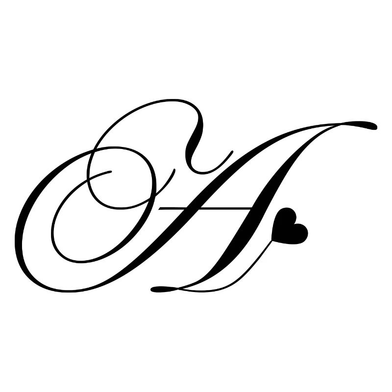 Brief-zu-Herz-Kalligraphie