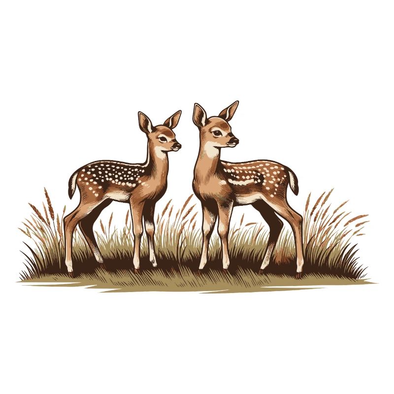 Rehe auf Wiese
