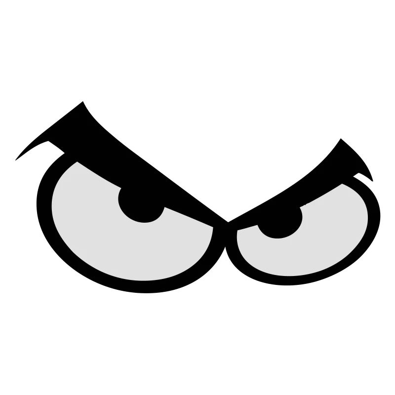 oeil yeux smiley pas content colere