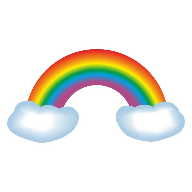 Regenbogen mit Wolken