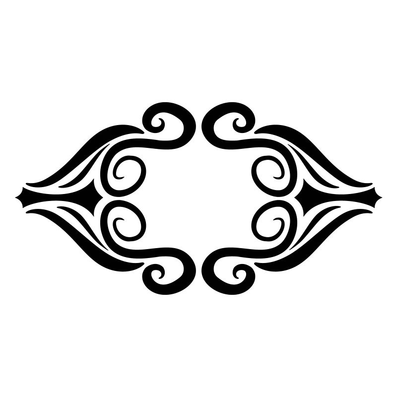 Decorative artistic ornament frame