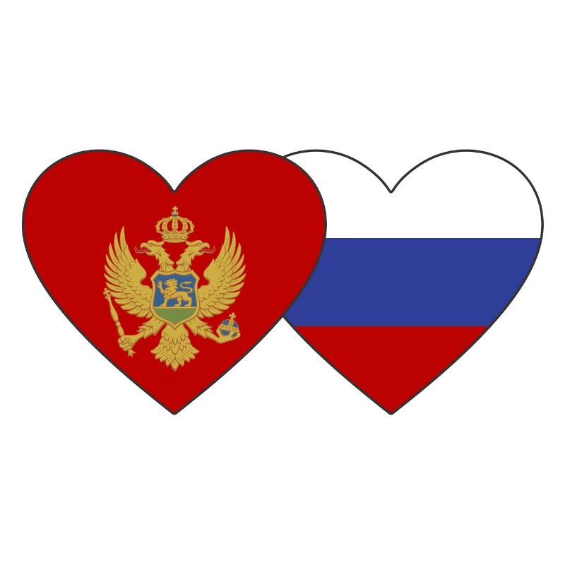 Monténégro Drapeau de la Russie
