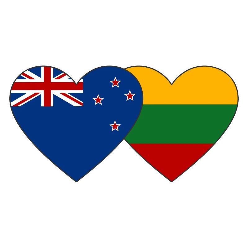Neuseeland Litauen Flagge