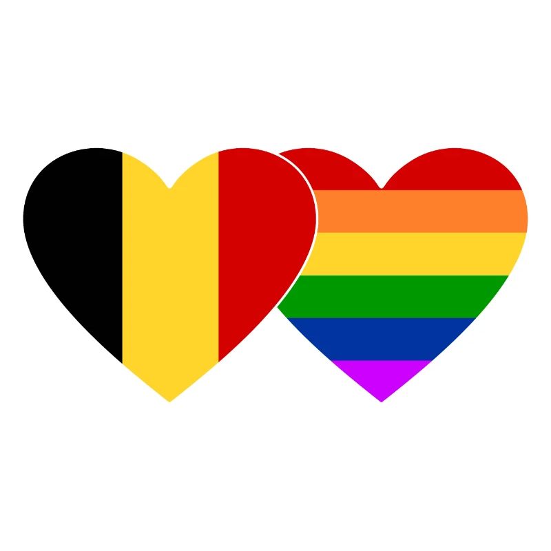 Belgien Regenbogen Flagge