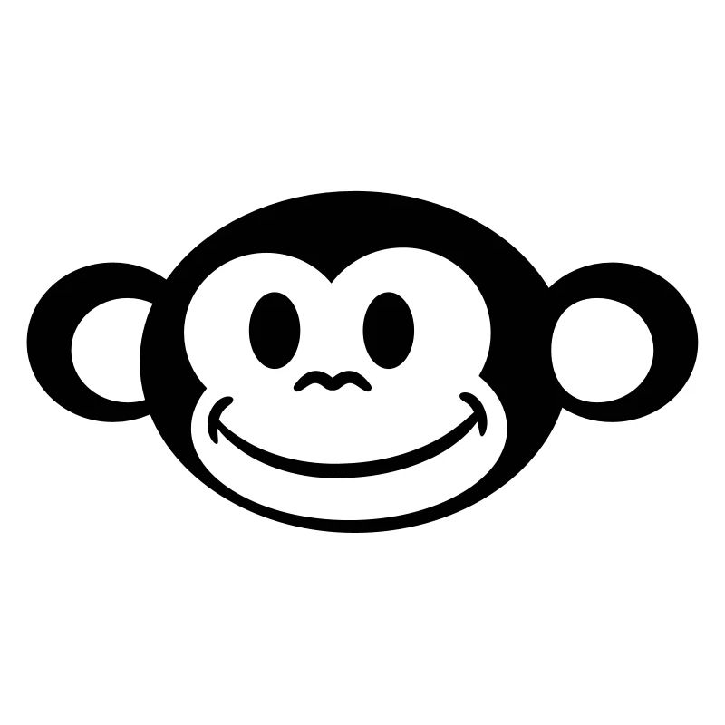 Peu drôle doux singe mignon