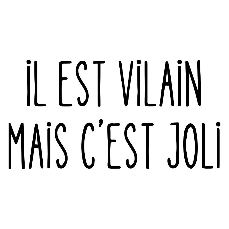 il est vilain mais c'est joli