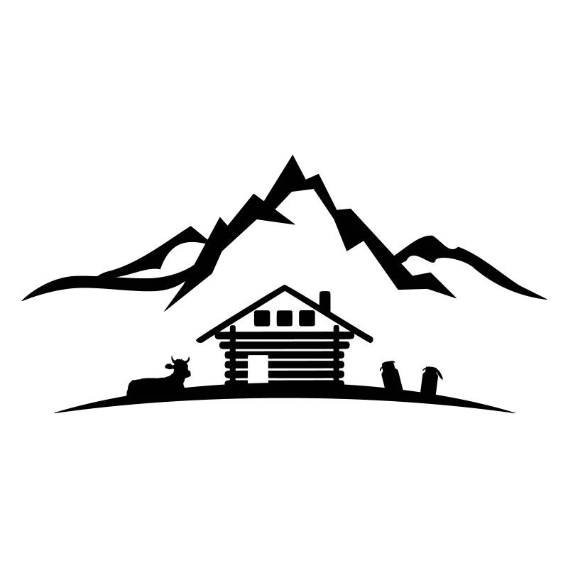 Landschaft - Berge Alm