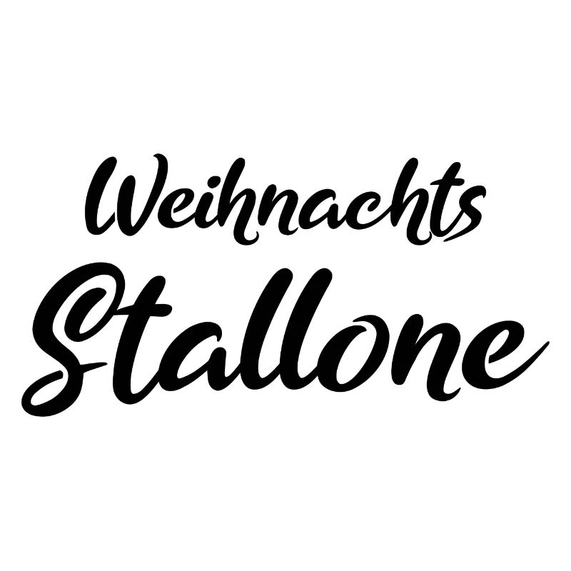 Weihnachtsstallone Geschenk black