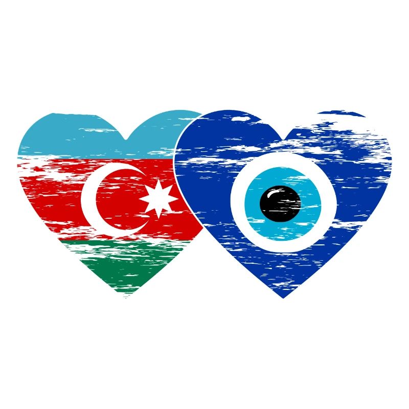 Azerbaïdjan Nazar drapeau perlé utilisé