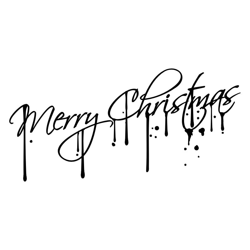 graffiti gouttes spray timbre joyeux noël blanc