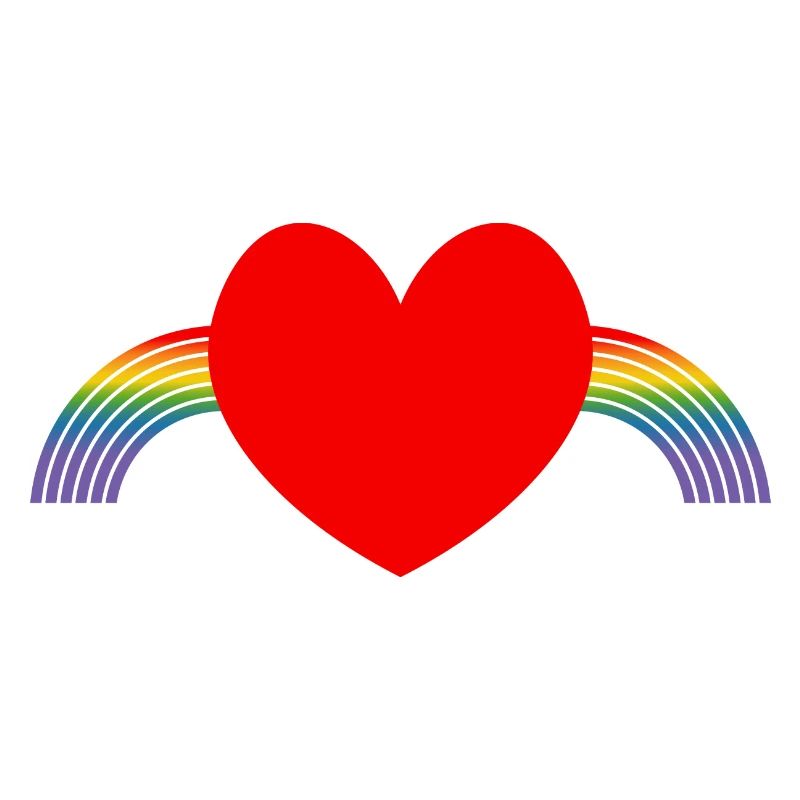 Regenbogen pride herz