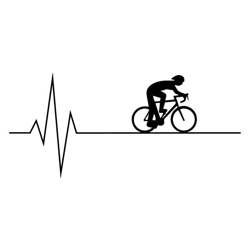 Herzschlag Radfahrer
