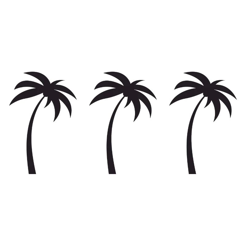 Minimalist Palm Trees
