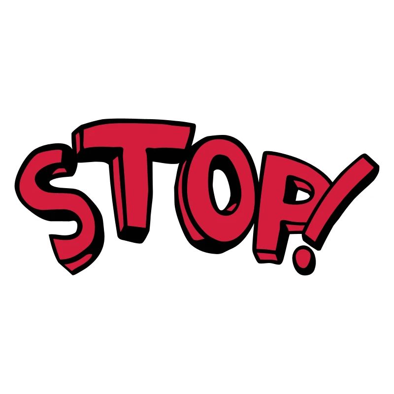 Stop Stehen Bleiben Comic Spruch