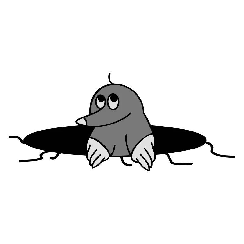 Lustiger Maulwurf