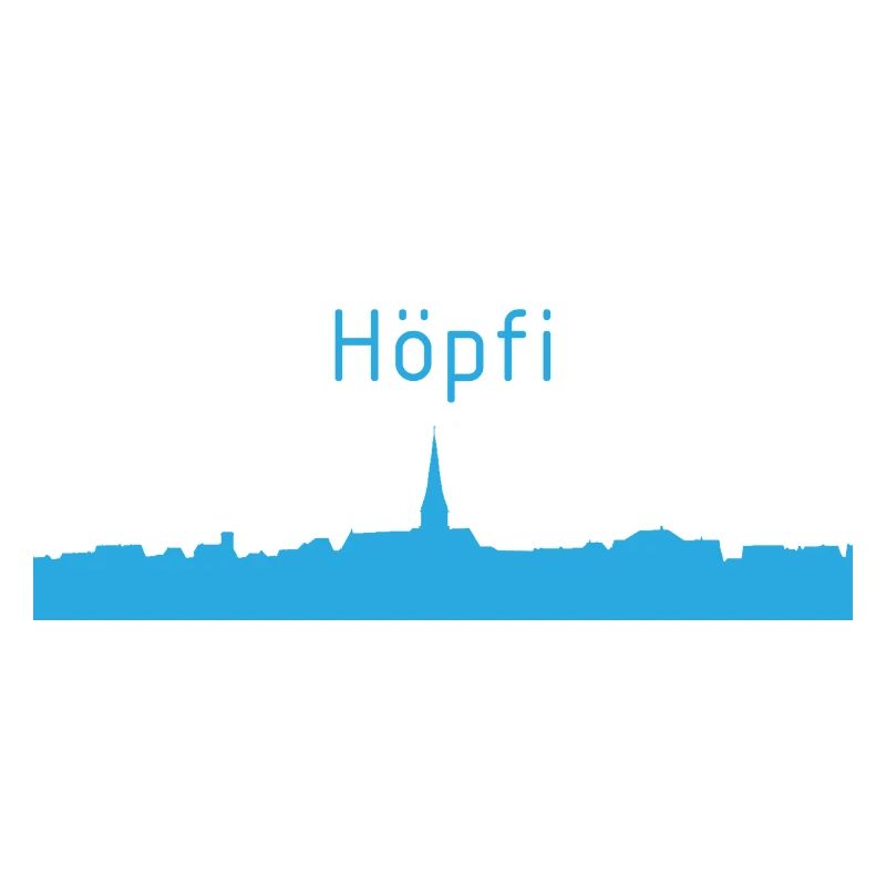 Höpfi farbig blau