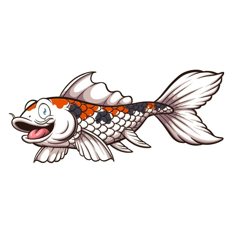 Cute Koi Karp Fish