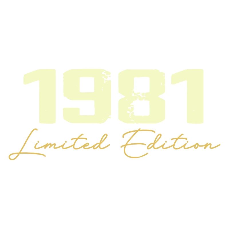 1981 Limitierte Auflage - 1981 Geburtstagsgeschenk