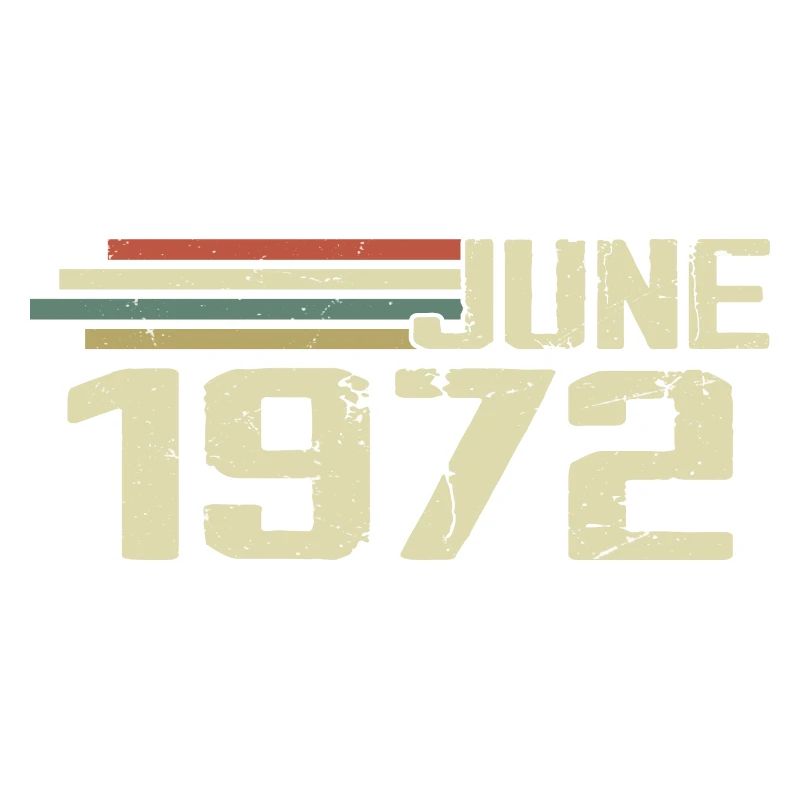 Juni 1972 Jahrestag Juni 1972 Juni 1972 Geburtstag