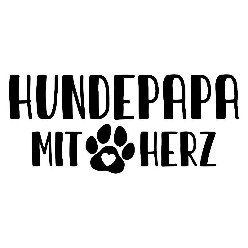 Hundepapa mit Herz