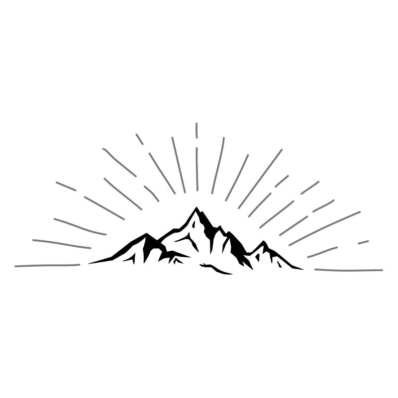 Strahlende Berge