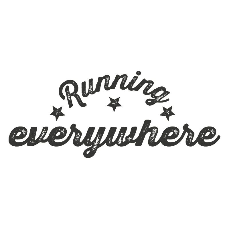 Running Everywhere Schriftzug