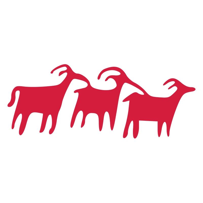 petroglyph herd vector