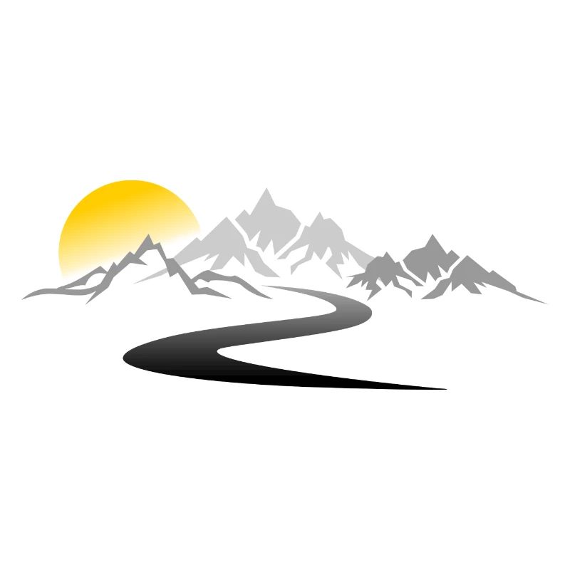 Reise - Berge Straße