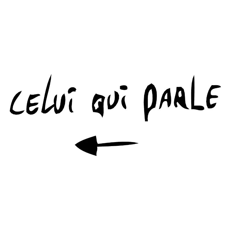 celui qui parle fleche