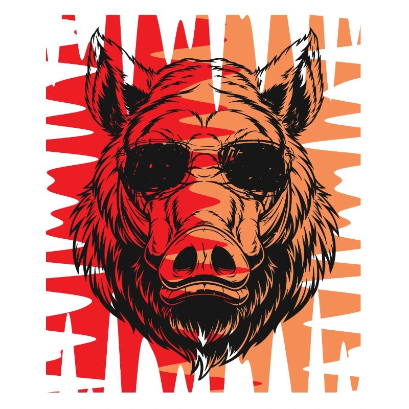 Wildschwein Sonnenbrille