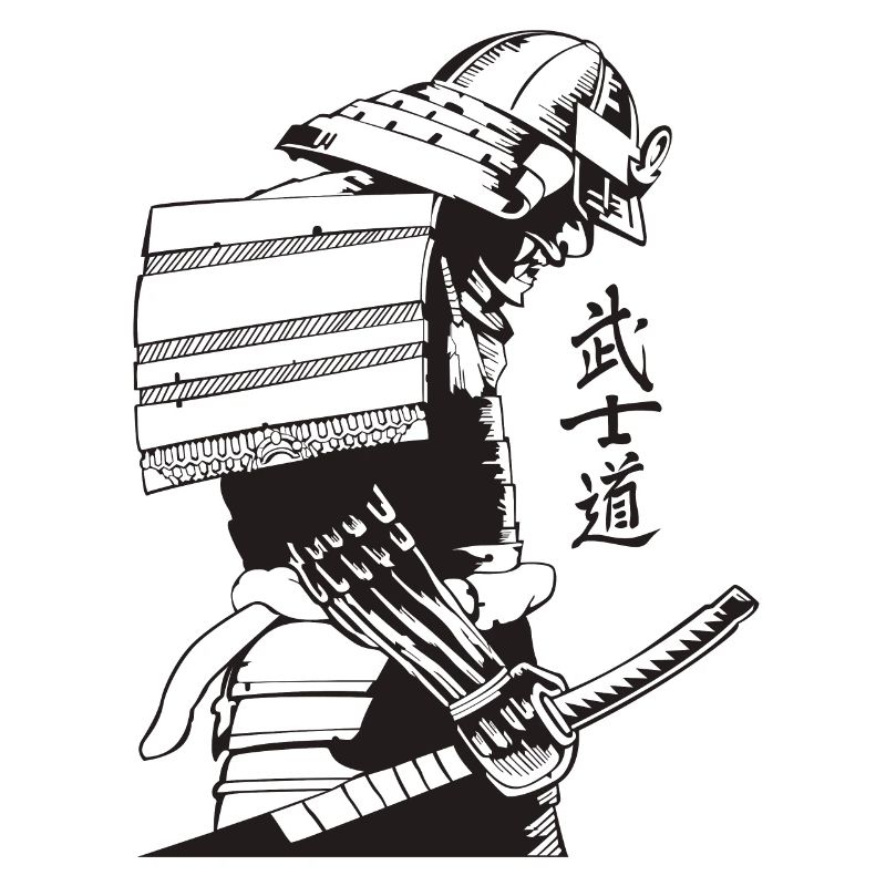 Samurai Warrior Washed, Retro