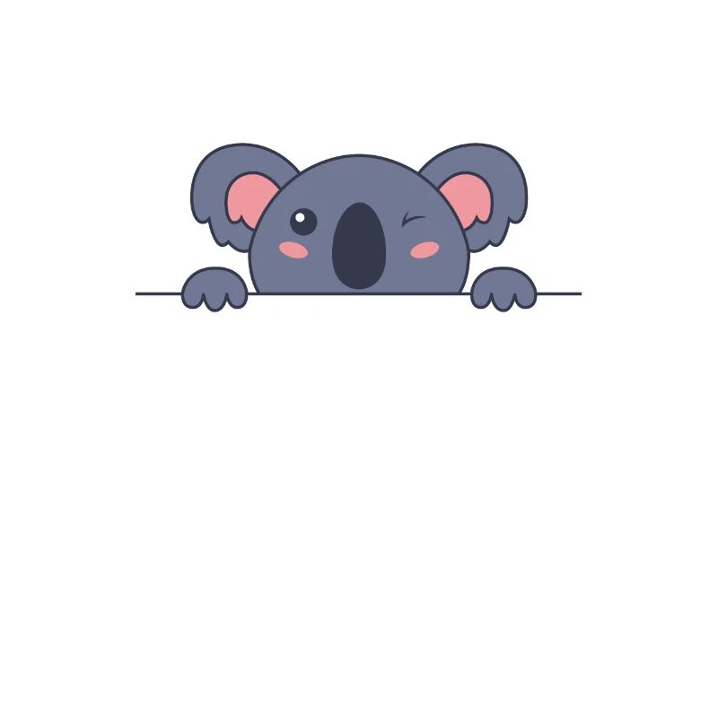 Koala versteckt sich