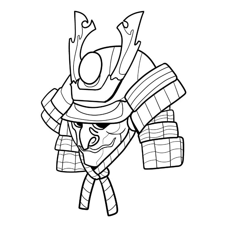 Helm Rüstung Samurai