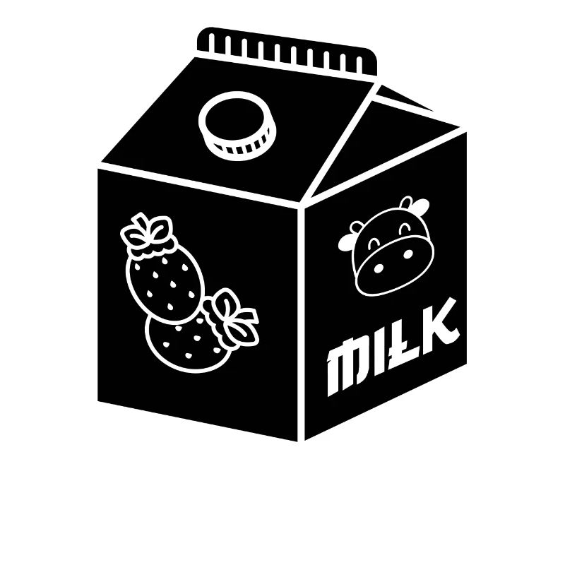 Erdbeer-Milchkarton Japanisch