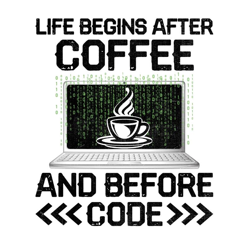 Kaffee-Codierung Programmierer Programmierer Entwickler Nerd Coff