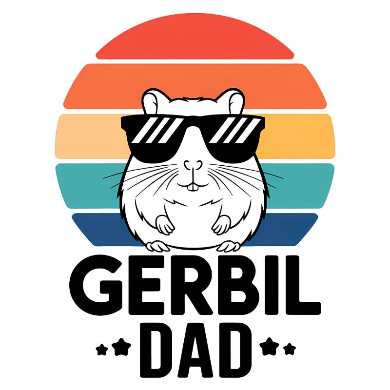 Gerbil Saying Gerbil Dad Funny Gerbil Gift