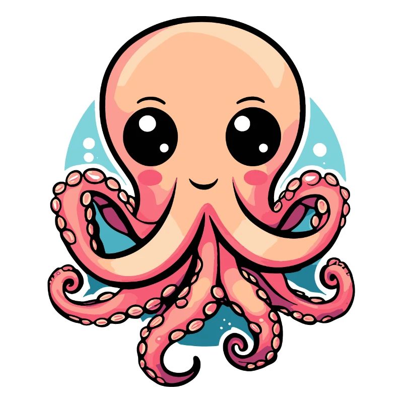 Süßer Kawaii Oktopus