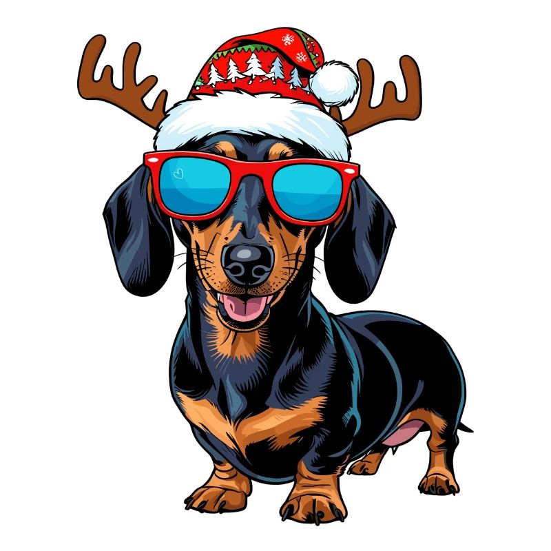 Weihnachts Dackel Hund