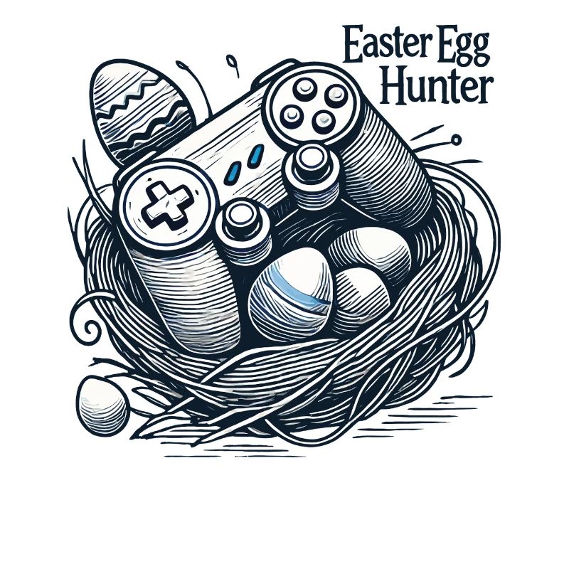 Conception de la manette de jeu Easter Egg Hunter