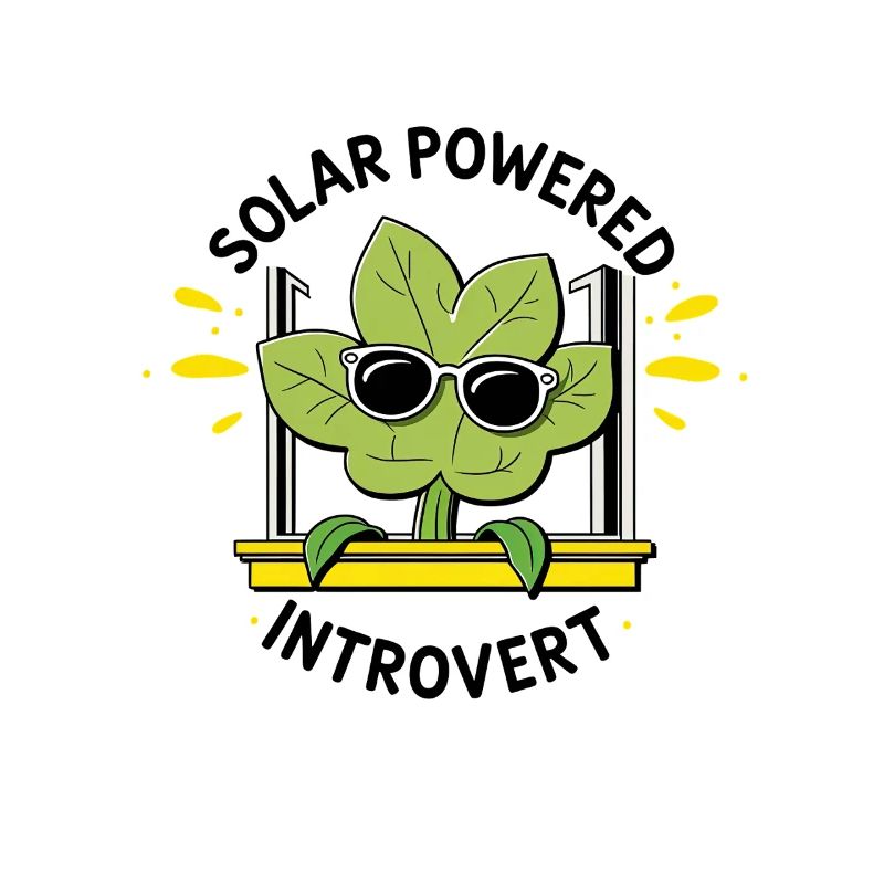 Solar Powered Introvert – Plant Joke