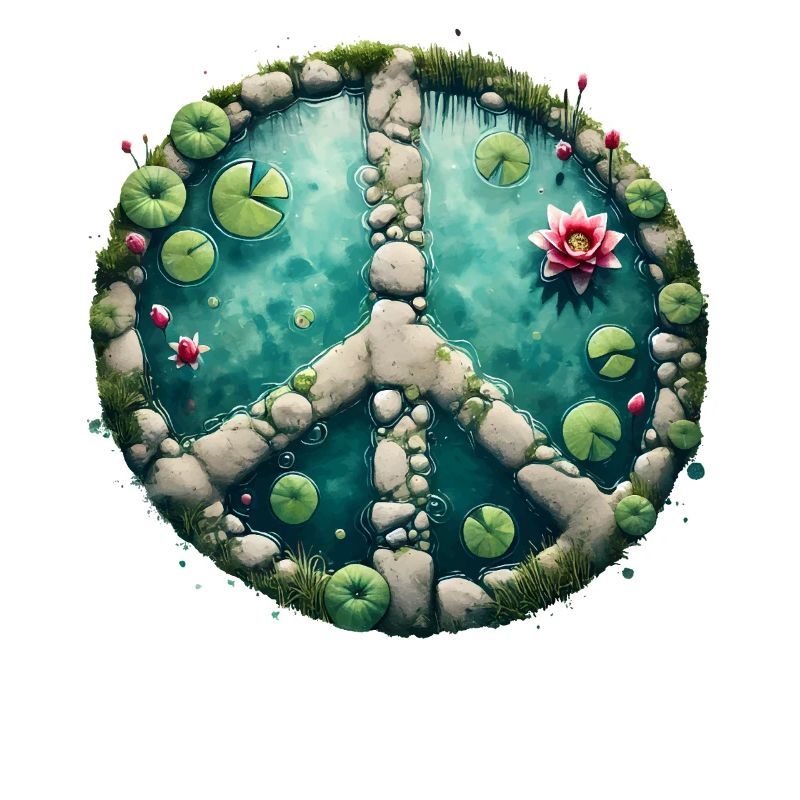 Zen-Friedensteich-Kunst